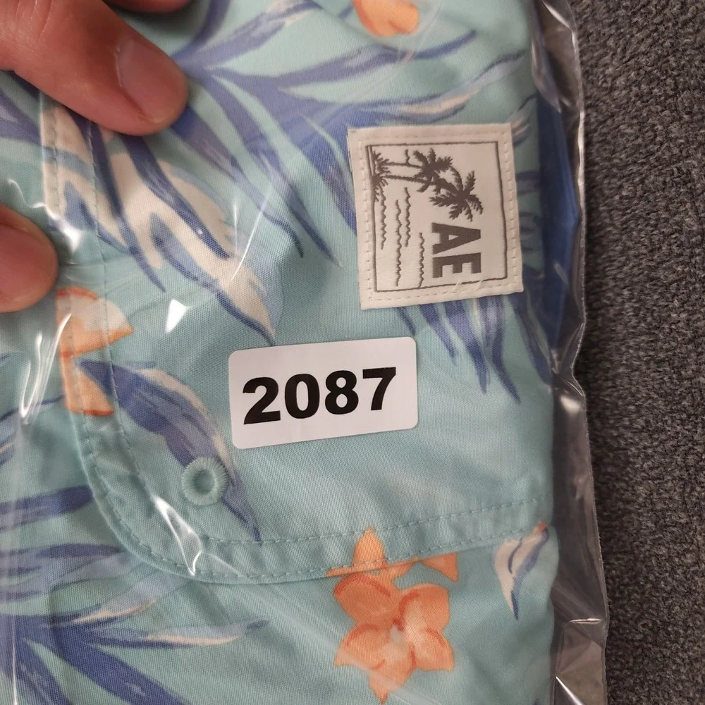 American Eagle Outfitters Mens Swim Trunks XL‎ Tropical Floral 5.5 Inch Inseam